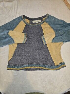 VTG Vintage Hawaii Gray Yellow Trim Raglan Sweatshirt Crewneck Size M
